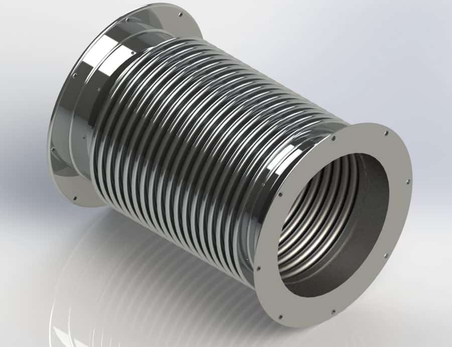 Metal Duct Expansion Joints with Angle Iron Flanges